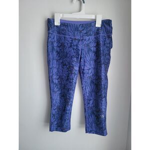 MPG Capri Workout Leggings Size Small S Floral Design
